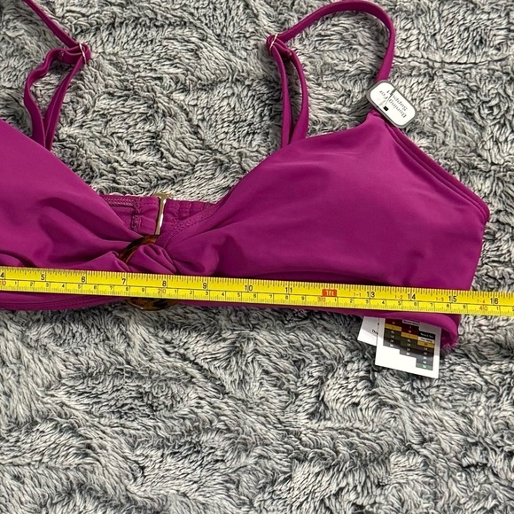 Time & Tru Women’s Fuchsia Colored Bikini Swim Top Size Large NWT - Picture 3 of 5